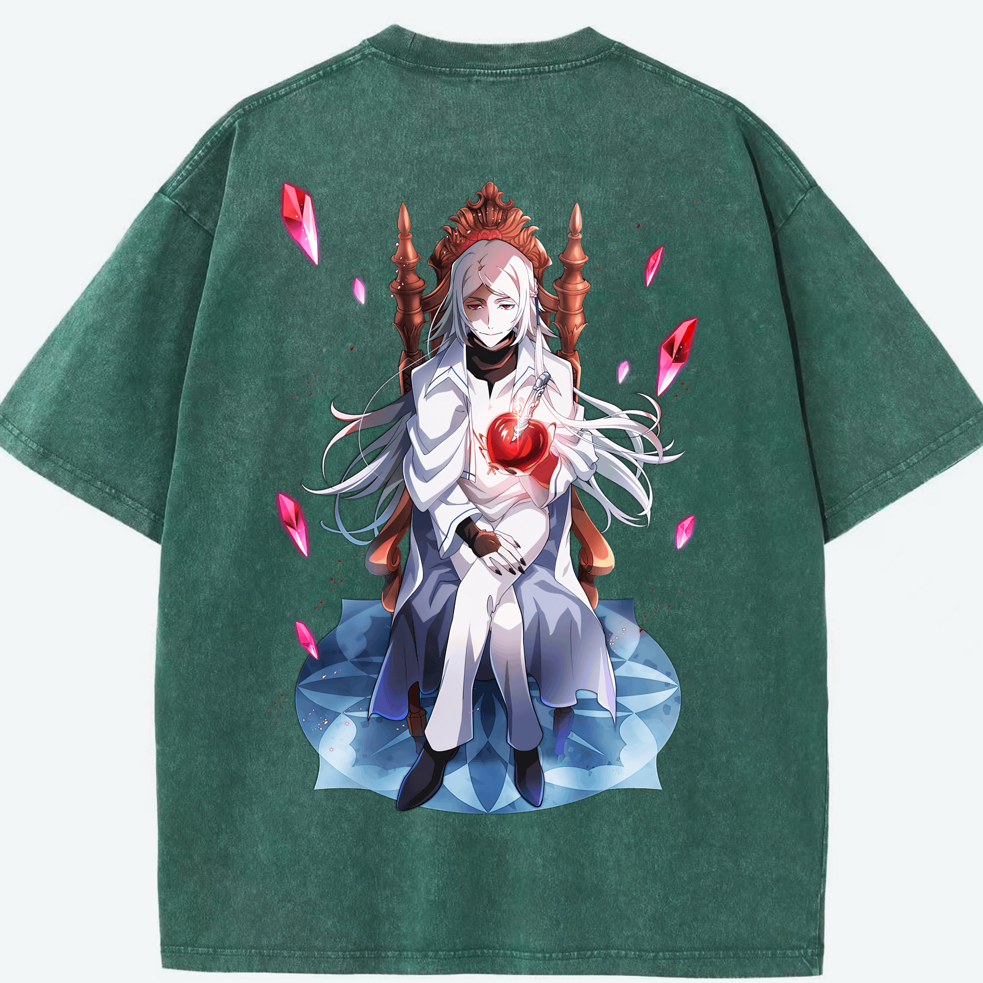 （画像用） 文豪ストレイドッグス Bungo Stray Dogs 綿100% ヴィンテージ風 半袖Tシャツ（背面プリント）